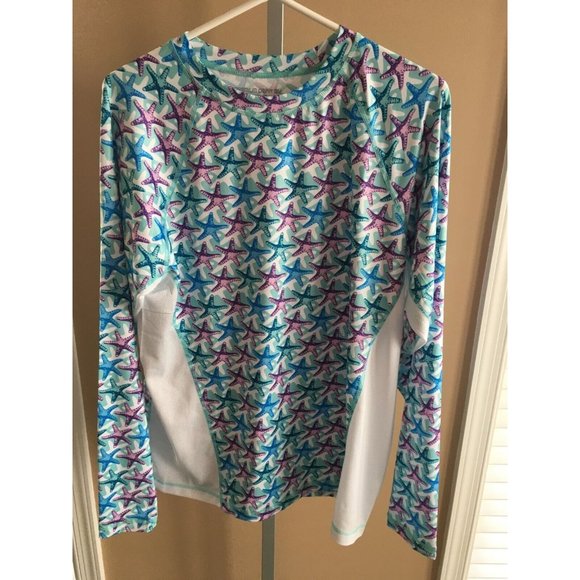 Tormenter Fishing Premium Gear Performance Shirt Starfish Beach Surf Water L - Picture 6 of 7